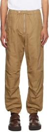 Dries Van Noten Tan Cropped Trousers In 102 Camel