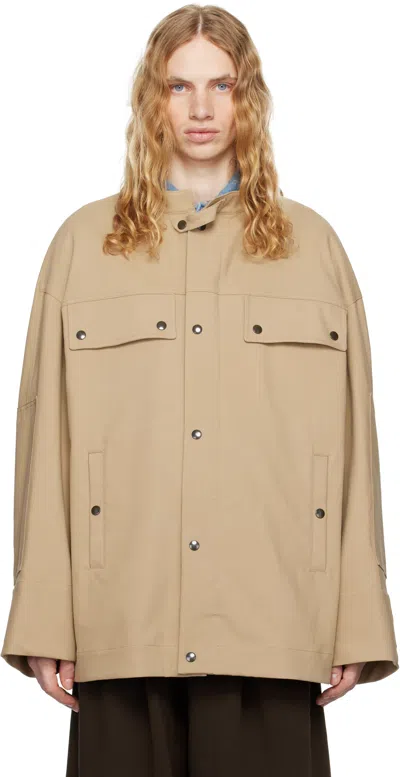 Dries Van Noten Tan Dispatch Jacket In 102 Camel