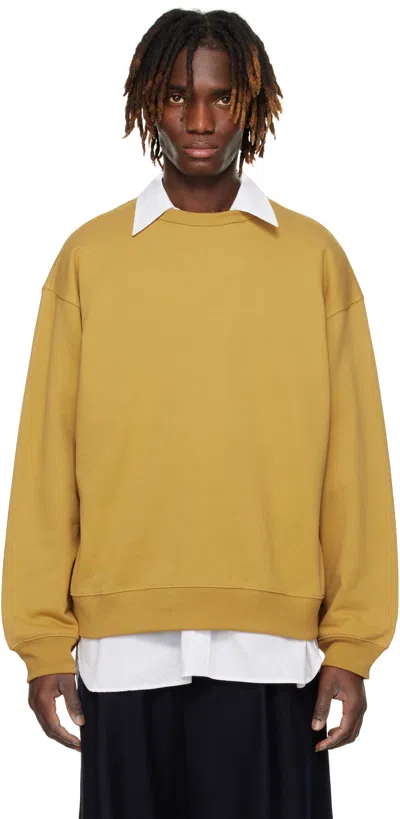 Dries Van Noten Tan Dropped Shoulders Sweatshirt In 205 Ocra