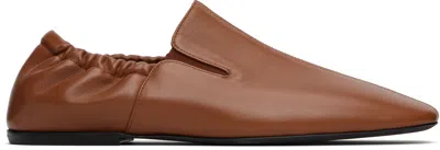 Dries Van Noten Tan Elasticized Loafers