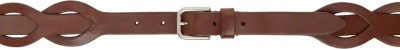 Dries Van Noten Tan Leather Belt In 712 Tan