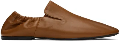 Dries Van Noten Tan Leather Loafers In 712 Tan