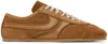 DRIES VAN NOTEN TAN SUEDE SNEAKERS