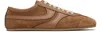 Dries Van Noten Tan Suede Sneakers In Brown