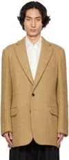 Dries Van Noten Tan Two-button Blazer In 102 Camel