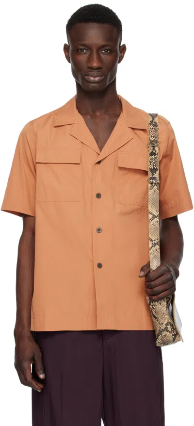 Dries Van Noten Tan Vented Shirt In 102 Camel
