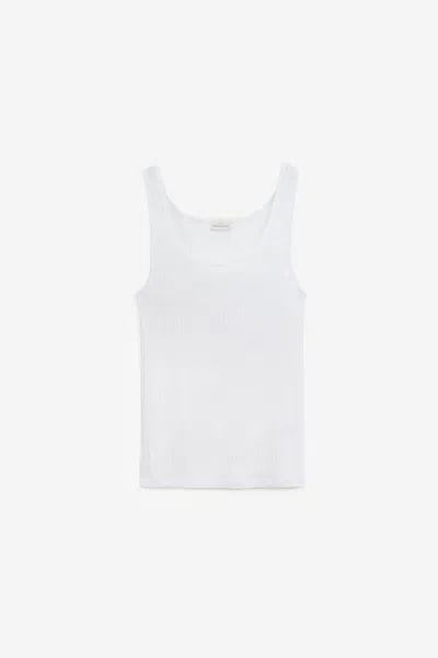 Dries Van Noten Tank Top In White