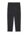 Dries Van Noten Tapered Flanged Pants In Black