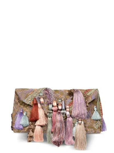 Dries Van Noten Tassel-embellished Shoulder Bag In Multi