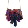 Dries Van Noten Tassel-embellished Envelope Clutch Bag In Multi