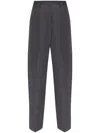Dries Van Noten Wool Blend Wide Pants In Taupe