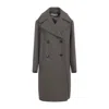 Dries Van Noten Raquel Coat Double-breasted Back Vent In Brown