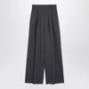 Dries Van Noten Taupe Wool-blend Wide Trousers