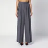 Dries Van Noten Taupe Wool-blend Wide Trousers In Beige
