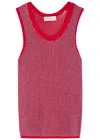 Dries Van Noten Tavita Knitted Tank In Red