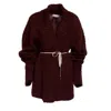 Dries Van Noten Temperance 2733 W. K. Cardigan In Burgundy