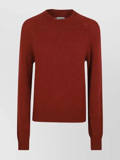 Dries Van Noten Long-sleeved Sweater In Red