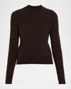 Dries Van Noten Texas Mock-neck Alpaca Sweater In Brown