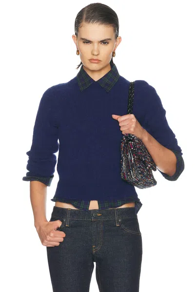 Dries Van Noten Texas Sweater In Blue