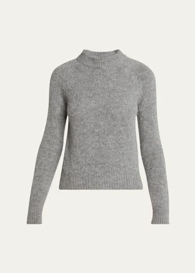 Dries Van Noten Texas Wool-blend Sweater In Mid Grey