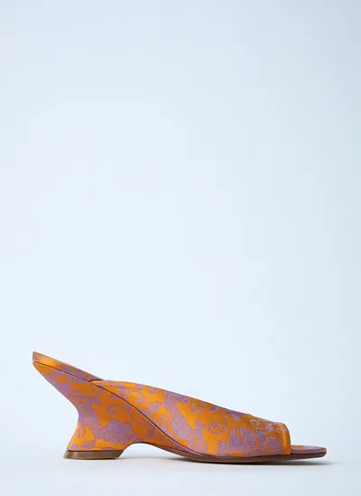 Dries Van Noten Textile Slingback Heels