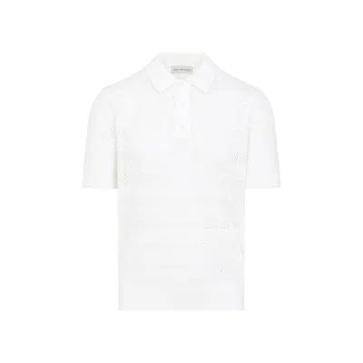 Dries Van Noten Mercy Short-sleeved Polo T-shirt In White