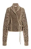 Dries Van Noten Teya Patterned Sweater In Grey