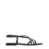 Dries Van Noten Thin Straps Flat Sandal In Black