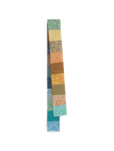 Dries Van Noten Thin Wool Scarf In Multi