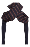Dries Van Noten Tiba Asymmetric Merino Wool Shrug In Blue