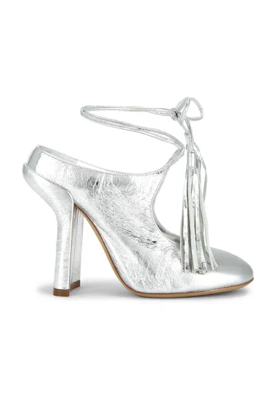 Dries Van Noten High Heel Shoes Woman In Silver