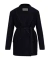 Dries Van Noten Wool Blend Double-breasted Coat In Black
