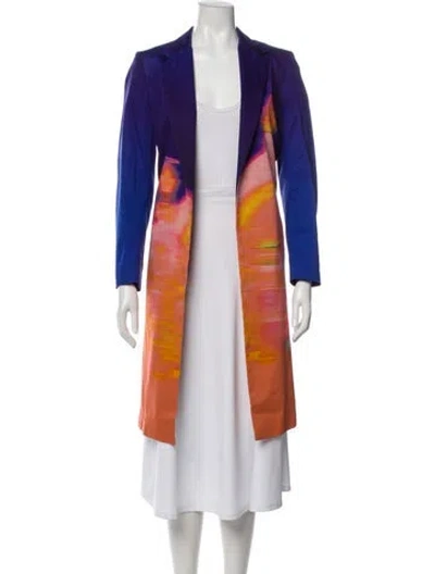 Pre-owned Dries Van Noten Tie-dye Print Coat In Multi