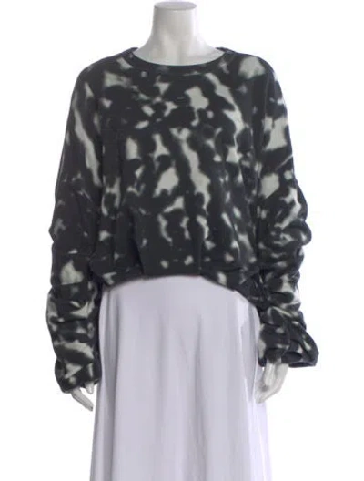 Pre-owned Dries Van Noten Tie-dye Print Crew Neck Sweatshirt In Multi