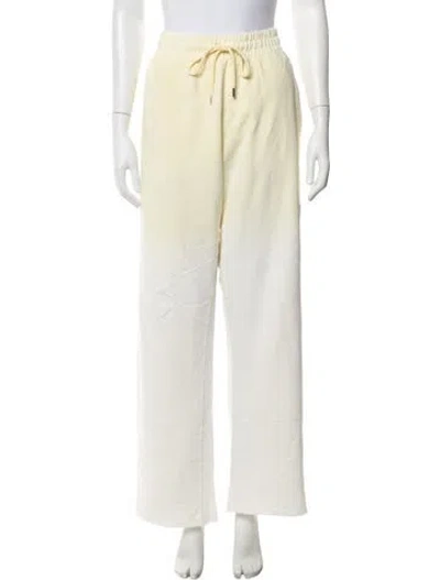 Pre-owned Dries Van Noten Tie-dye Print Sweatpants In White