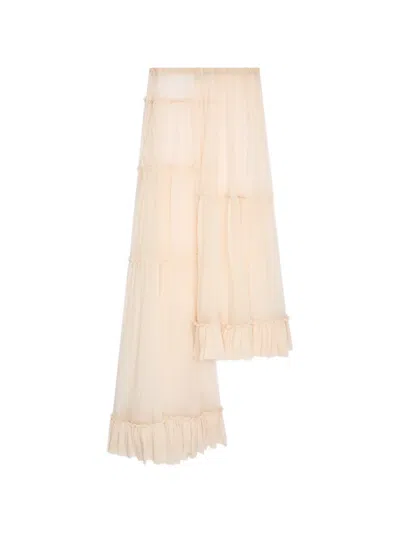 Dries Van Noten Tiered Ruffled Maxi Skirt In Pink