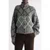 Dries Van Noten Tifna Alpaca Blend Cardigan In Gray