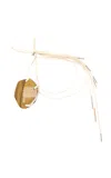 Dries Van Noten Tiger's Eye Necklace In White