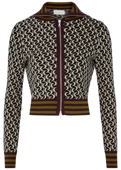 Dries Van Noten Tirtha Jacquard Knitted Sweatshirt In Black