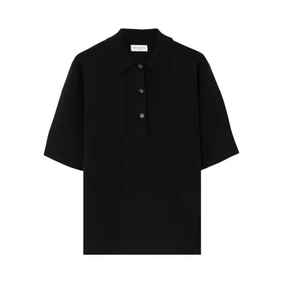 Pre-owned Dries Van Noten Toamsa Polo Shirt 'black' | Women's Size S