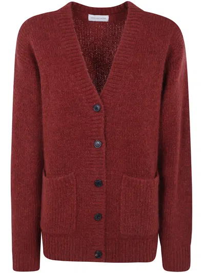 Dries Van Noten "tokas" Cardigan In Red