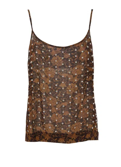 Dries Van Noten Top In Brown