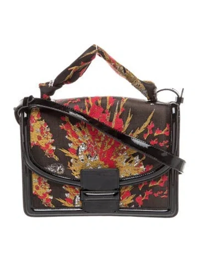 Pre-owned Dries Van Noten Top Handle Bag In Brown