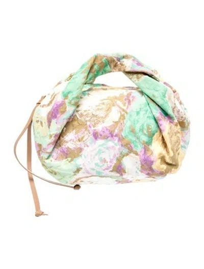 Pre-owned Dries Van Noten Top Handle Bag In Neutral