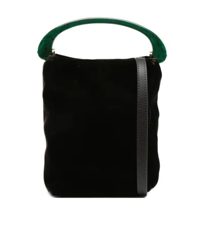 Dries Van Noten Top Handle Shoulder Bag In Black
