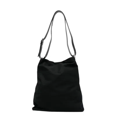 Dries Van Noten Top Handle Shoulder Bag In Black