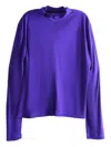 Dries Van Noten Top In Jersey In Purple