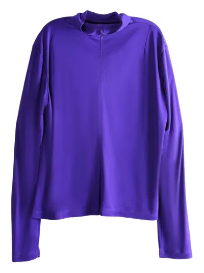 Dries Van Noten Top In Jersey In Purple
