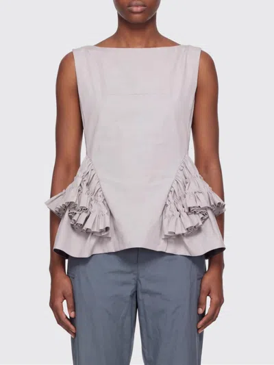 Dries Van Noten Top With Ruffles In Purple