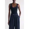 Dries Van Noten Topaza Ribbed Tank In Brown